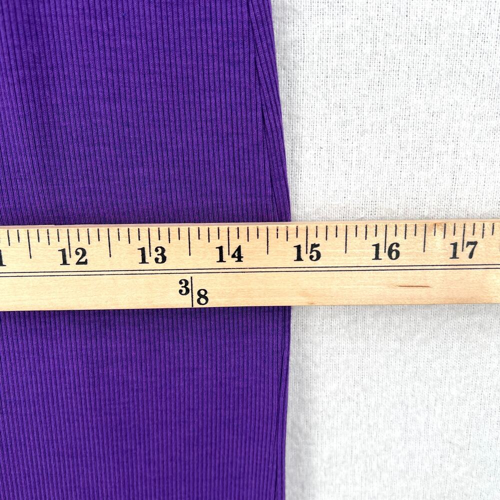 ENZA COSTA Silk Rib Essential Maxi Dress Womens Small Purple Tank Thin Strap NWT - Picture 12 of 13